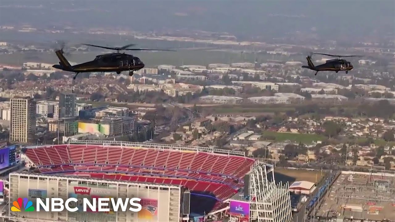 Massive security operation for Super Bowl