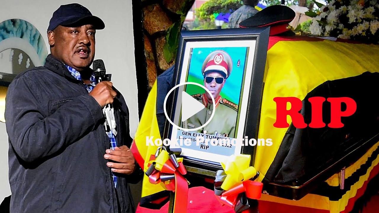 Gen. Elly Tumwine's Former Body Guard Pays Tribute to Him at the Vigil