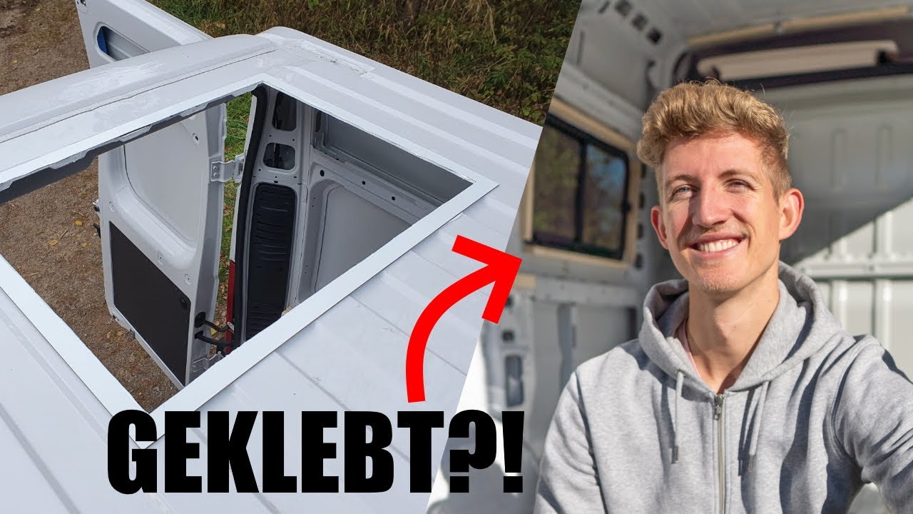 So wird das Dachfenster auf JEDEM Campervan auf Anhieb dicht 💡 Komplette Unterkonstruktion ANKLEBEN
