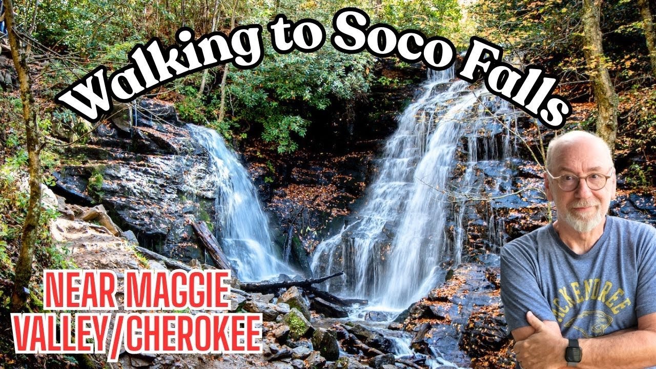 Прогулка к водопаду Соко недалеко от Чероки, Северная Каролина #maggievalley #cherokee #nctourism