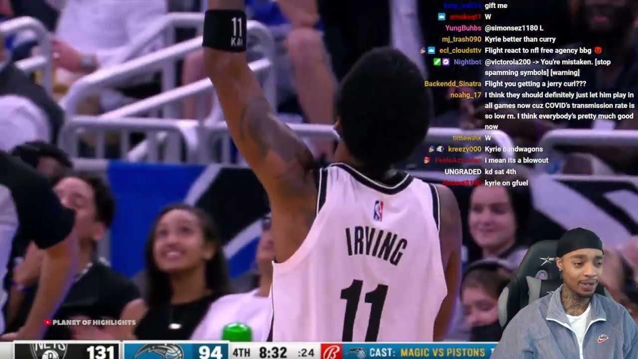 Kyrie 60!!!! FlightReacts Brooklyn Nets vs Orlando Magic Full Game Highlights!