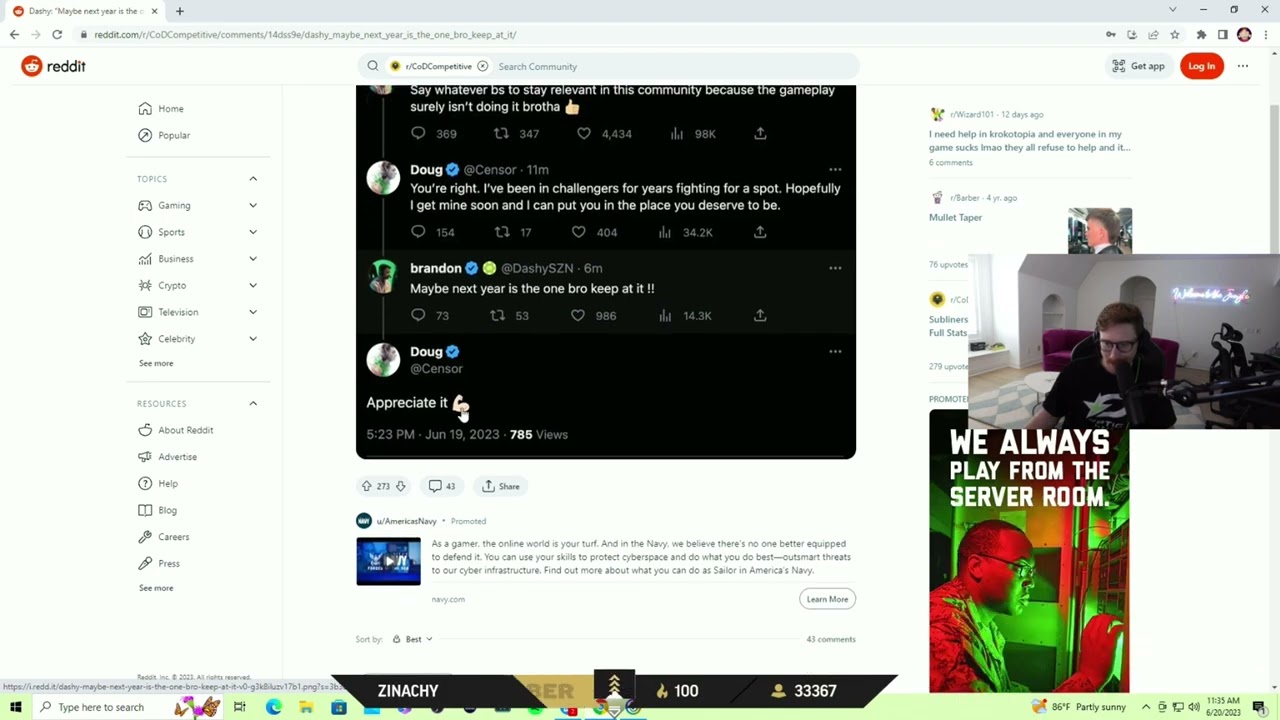 Scump Reacts to Dashy v Censor Beef