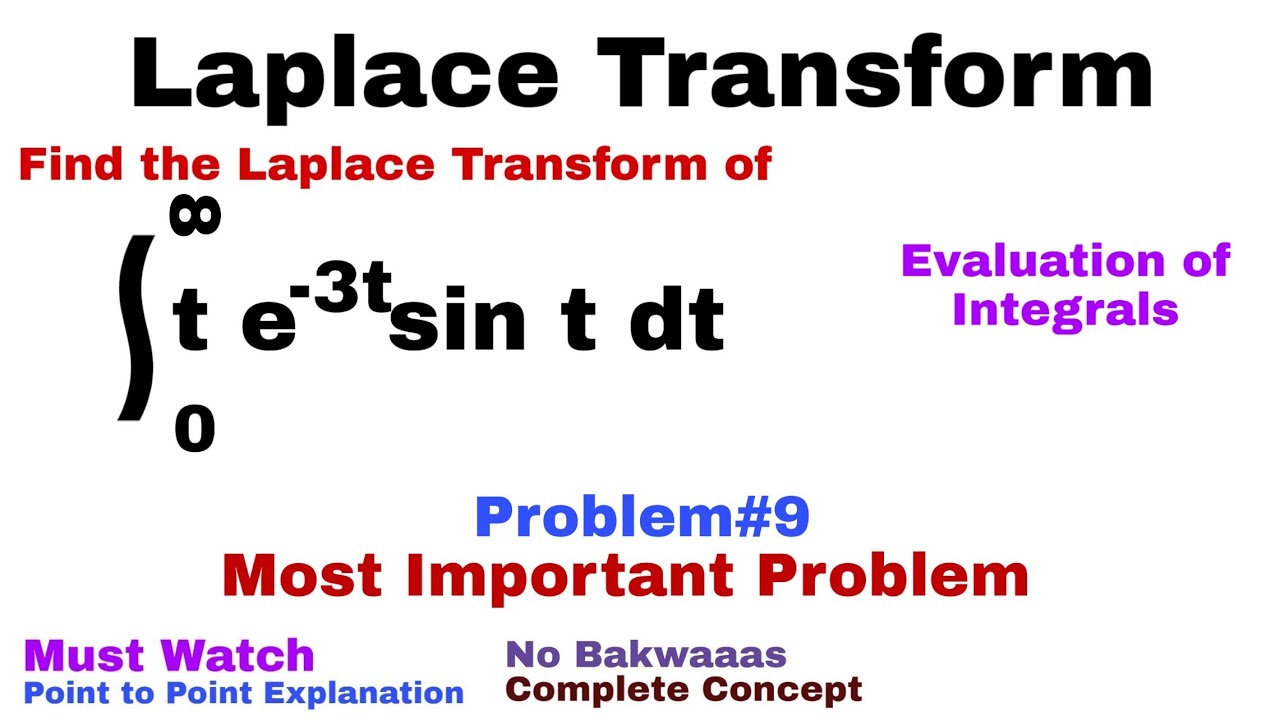 15. Laplace Transform | Complete Concept and Problem#9 | Most Important Problem