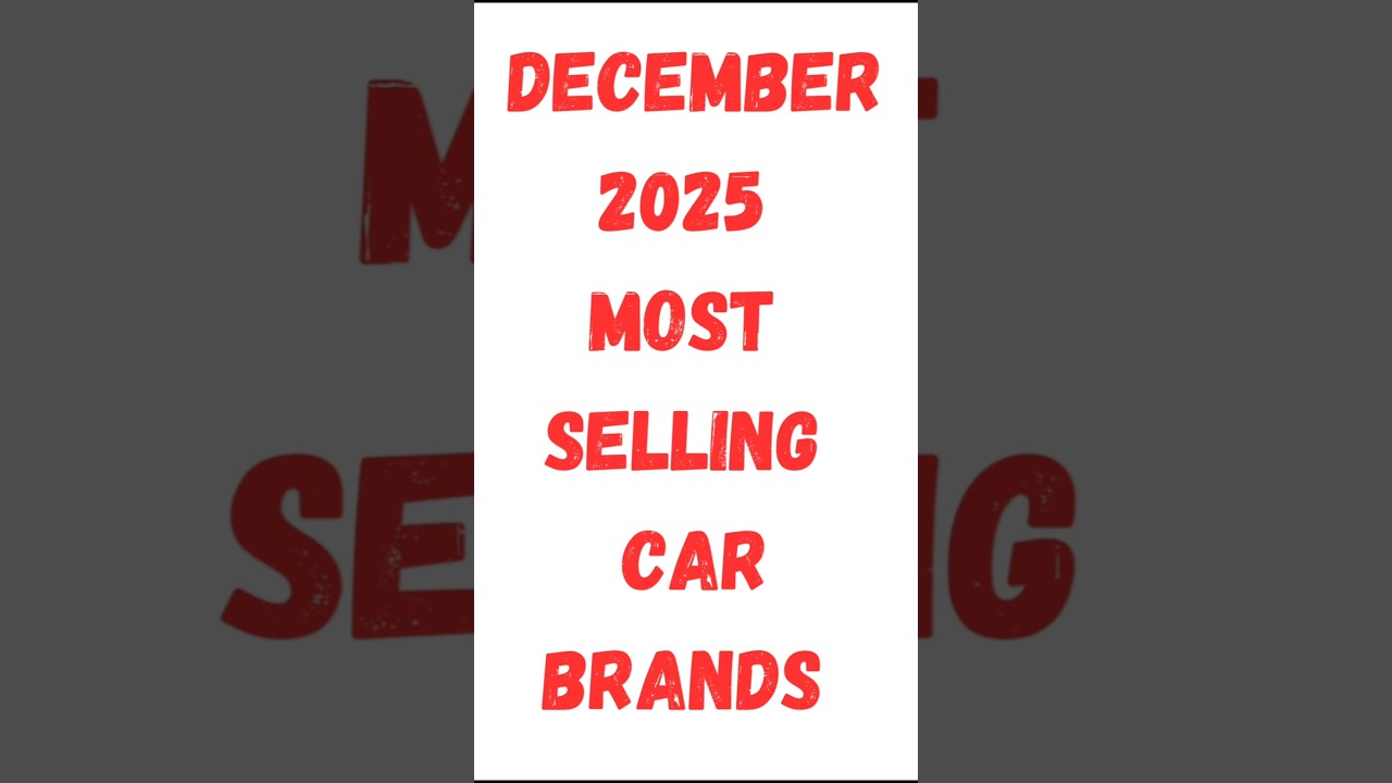 Most Selling Car Brands December 2025 