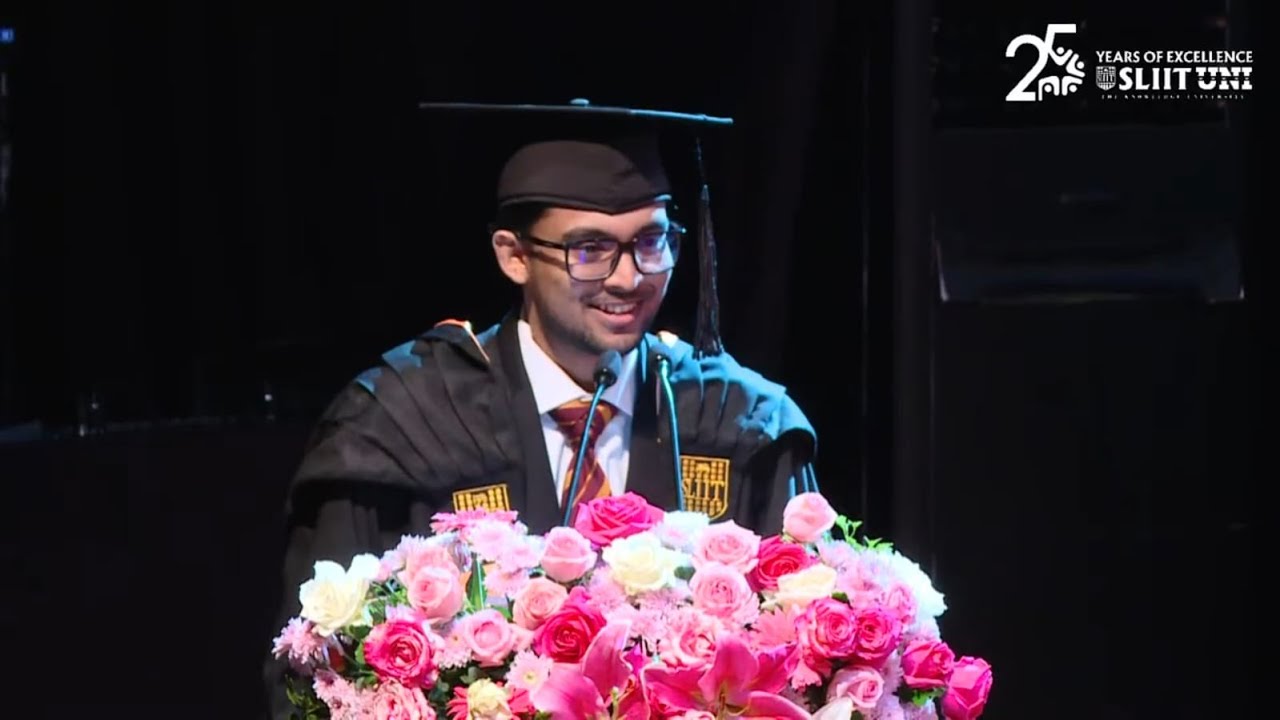 I spoke at my graduation