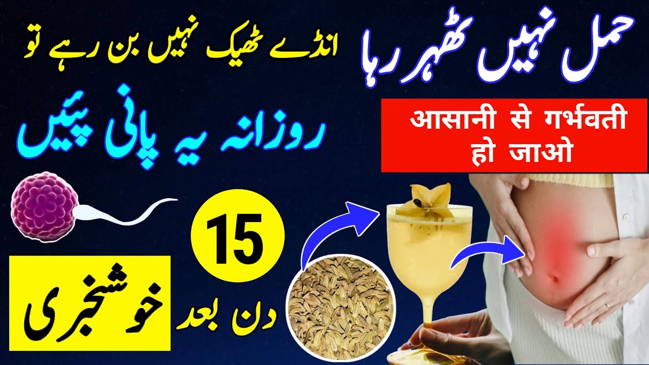 Fennel Seeds For Female Fertility and Period Problems |Saunf ka Pani ke Fayde |Trying to Conceive