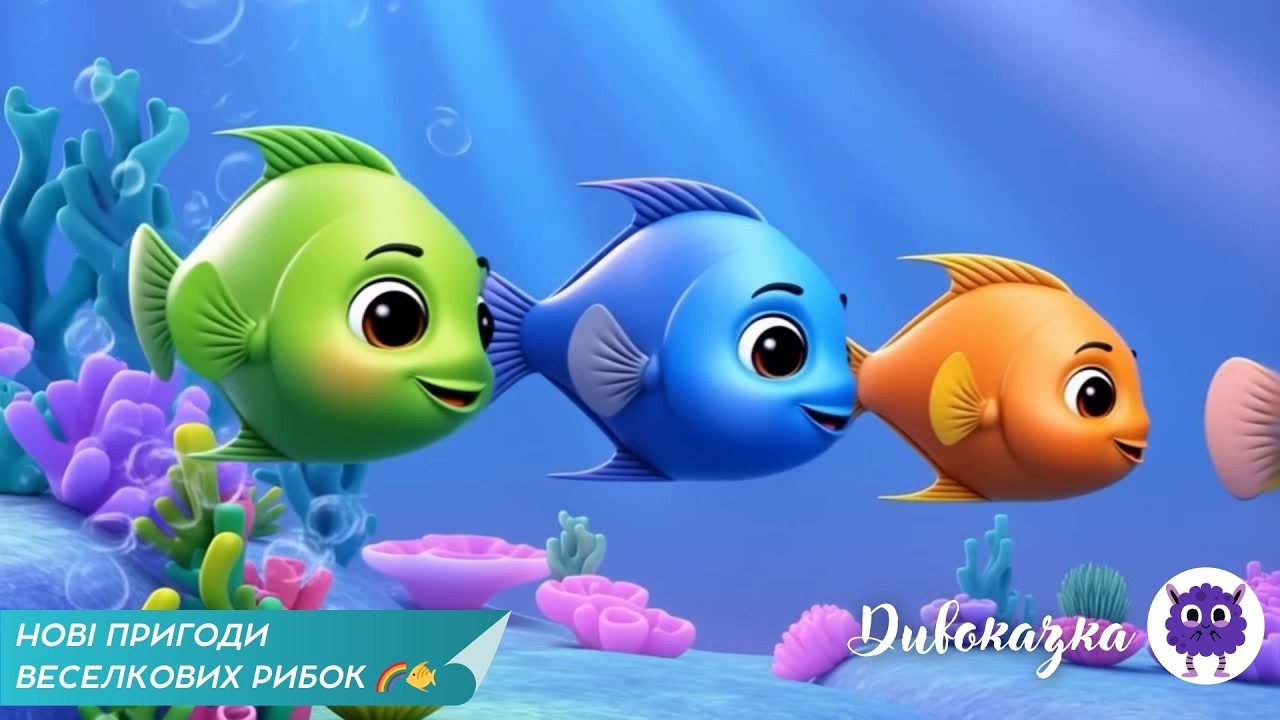 🌈🌊🐠НОВІ ПРИГОДИ ВЕСЕЛКОВИХ РИБ | Підводна казка про дружбу та доброту