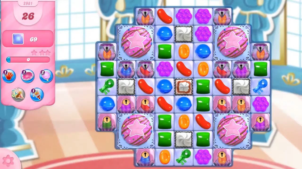 Candy Crush Saga Level 2981 NO BOOSTERS (26 moves)