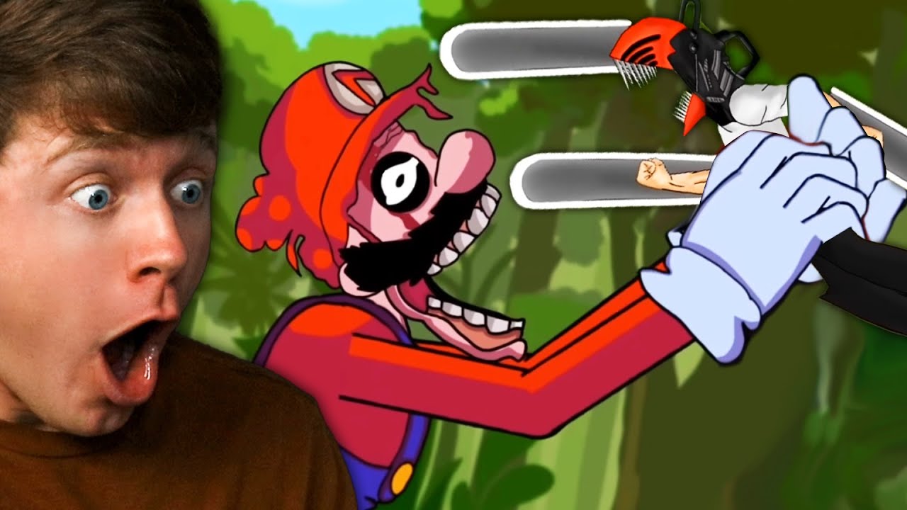 CHAINSAW MAN vs ZOMBIE MARIO! (Reaction)