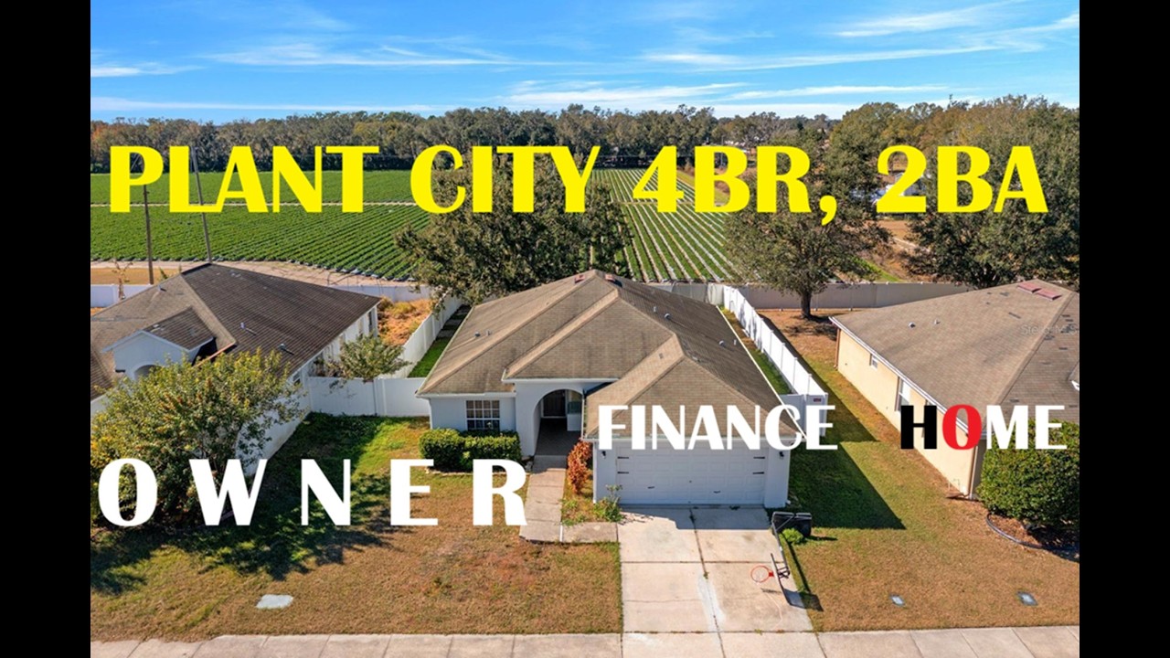 PLANT CITY Home for sale 4br, 2ba Owner Finance