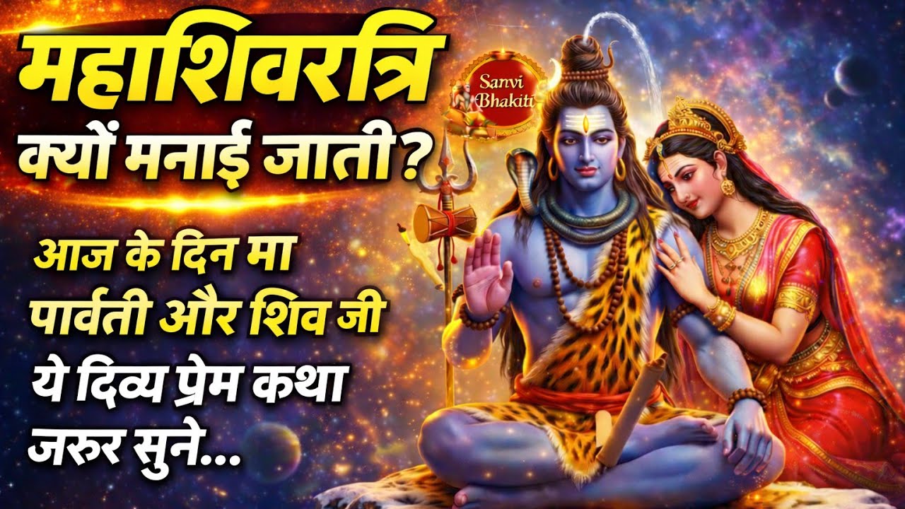 ✨ महाशिवरात्रि के पावन अवसर पर शिव–पार्वती की दिव्य और अमर प्रेम कथा🙏 एक बार अवश्य सुनें. #mahadev