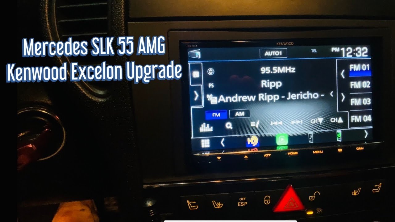 Mercedes SLK55 AMG Kenwood eXcelon DMX907S Stereo Upgrade