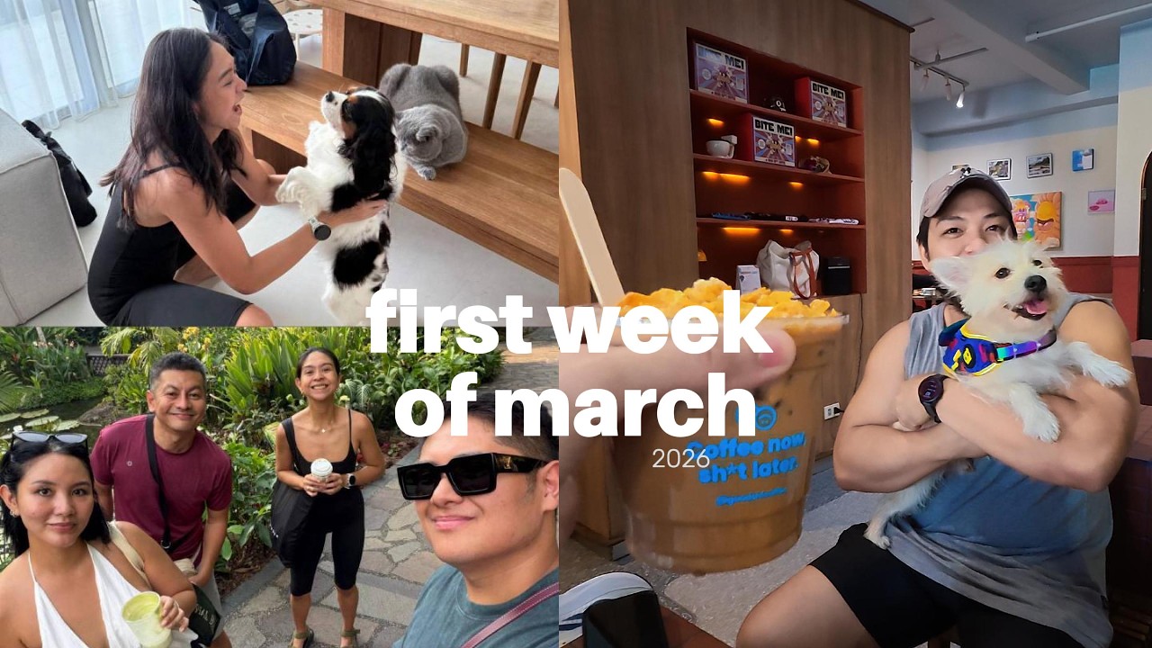 First week march vlog - SG and MNL