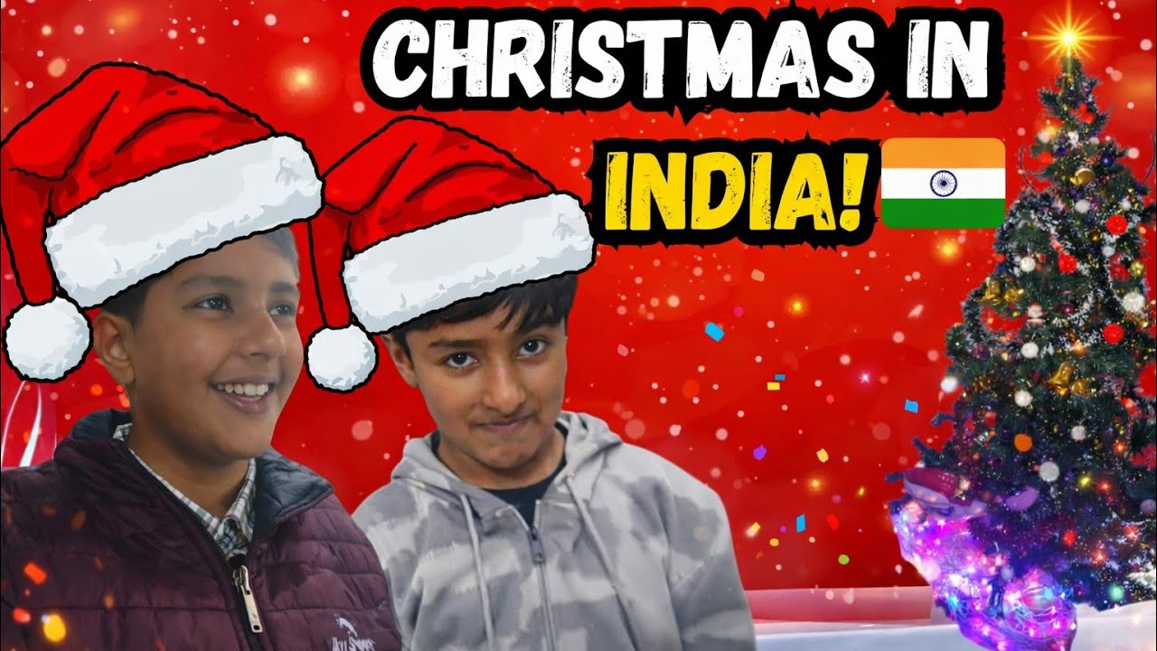 Christmas in INDIA! 🇮🇳🎅🎄🔥 | CRAZY Experience | #christmas #christmasvlog #punjabikiwi #santa #india 