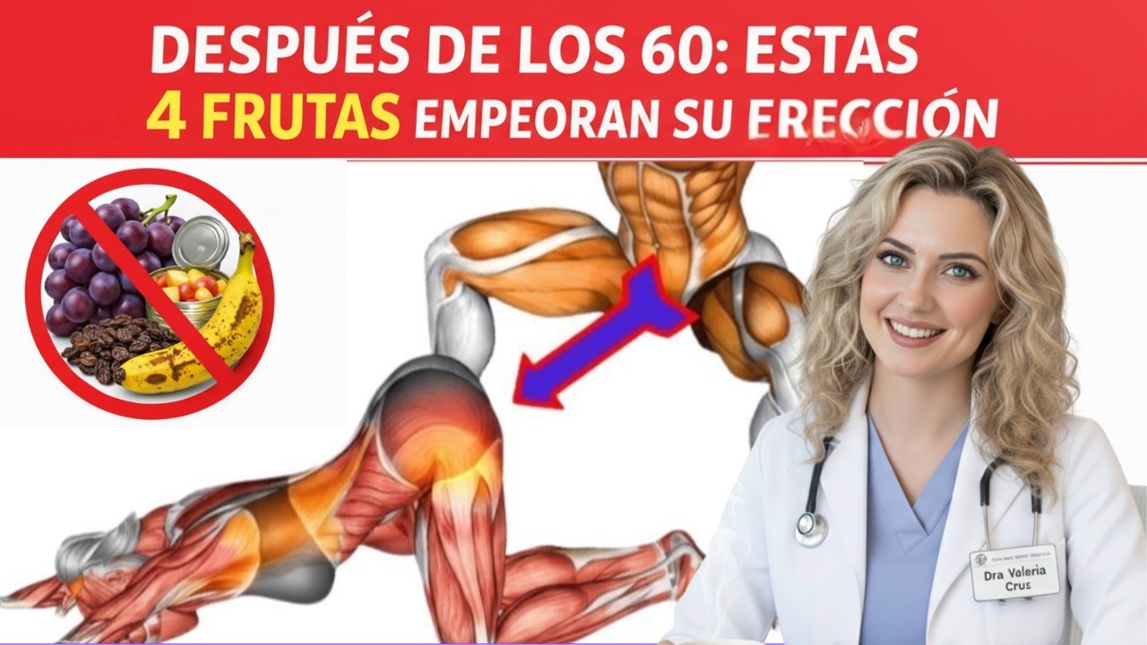 Uróloga advierte: 4 frutas que empeoran la erección después de los 60 y 4 que la apoyan.
