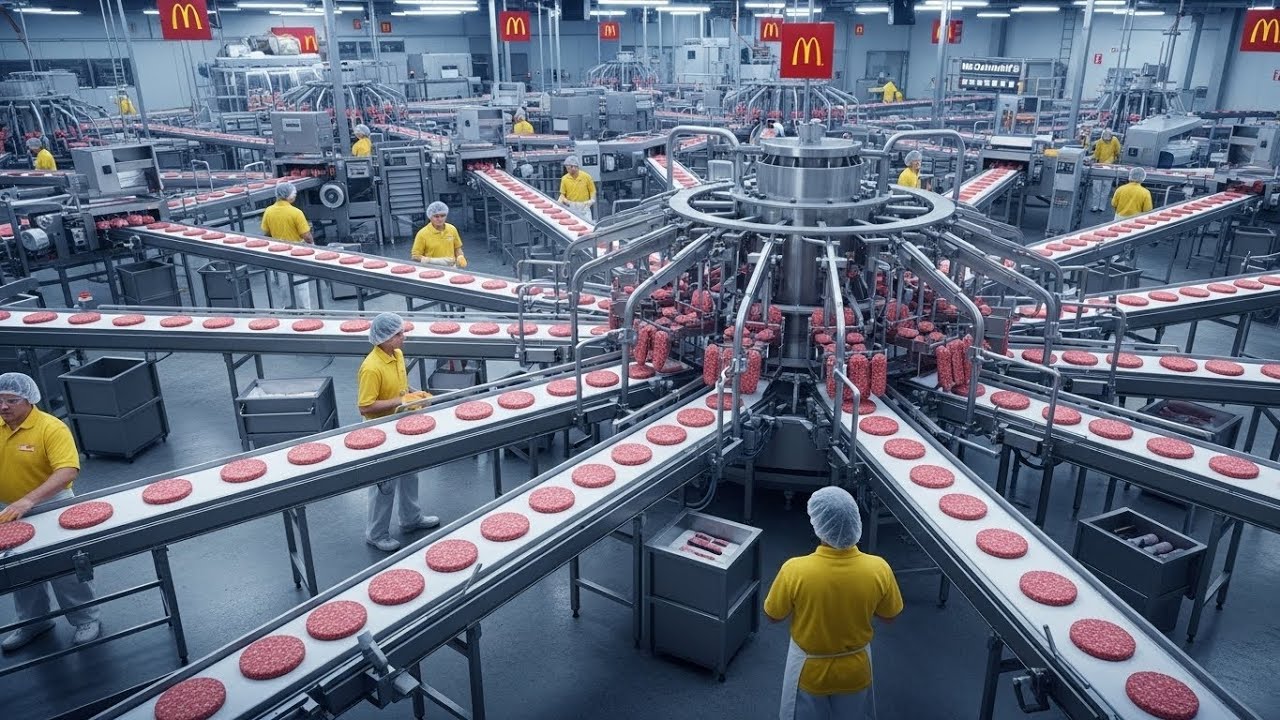 How McDonald’s Makes Millions of Burgers: Inside the Industrial Supply Factory (Full Process)