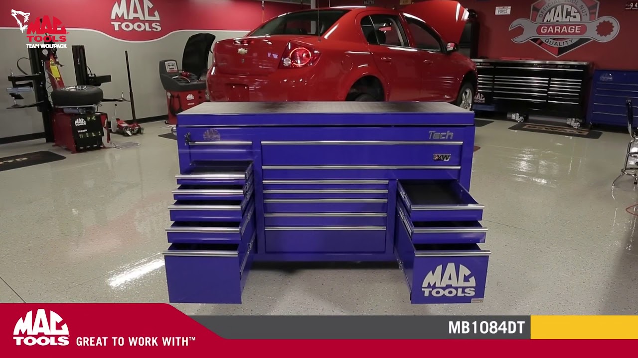 Tech&trade; Series 16-Drawer Drop Top Workstation - MB1084DT  | Mac Tools | Team Wolfpack
