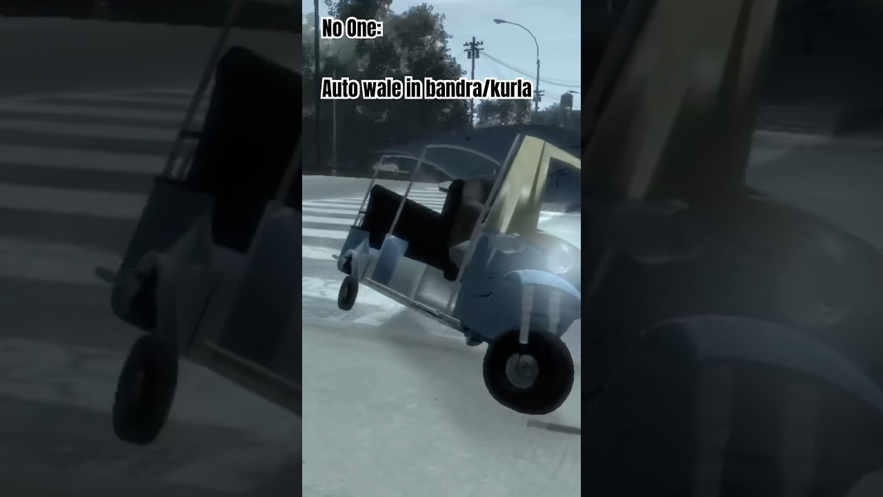 Auto rickshaw mod in GTA 4 #autorickshaw #gta4  #gtafunnymoments #gta4mods#bandra #kurla #mumbai
