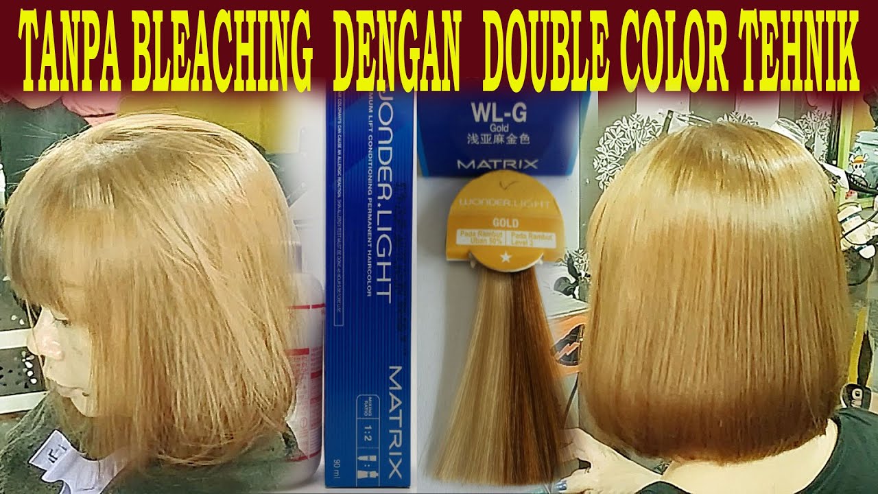 BELAJAR PEWARNAAN RAMBUT #Part 12 (Warna Terang Tanpa Bleaching dengan DOUBLE TEHNIK)