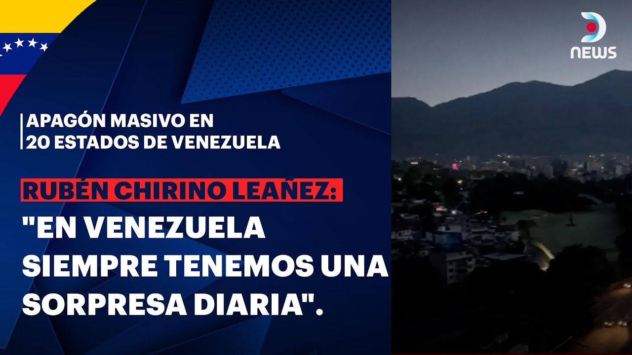 Apagón masivo en Venezuela, hay 20 estados sin luz #DNEWS