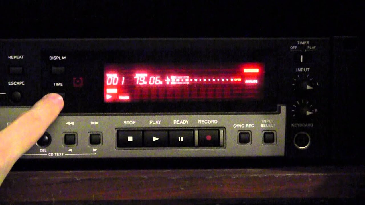 How to operate the Tascam CD-RW900SL CD recorder