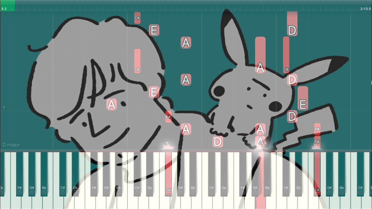 Ed Sheeran, Pok&eacute;mon - Celestial (Piano Tutorial)