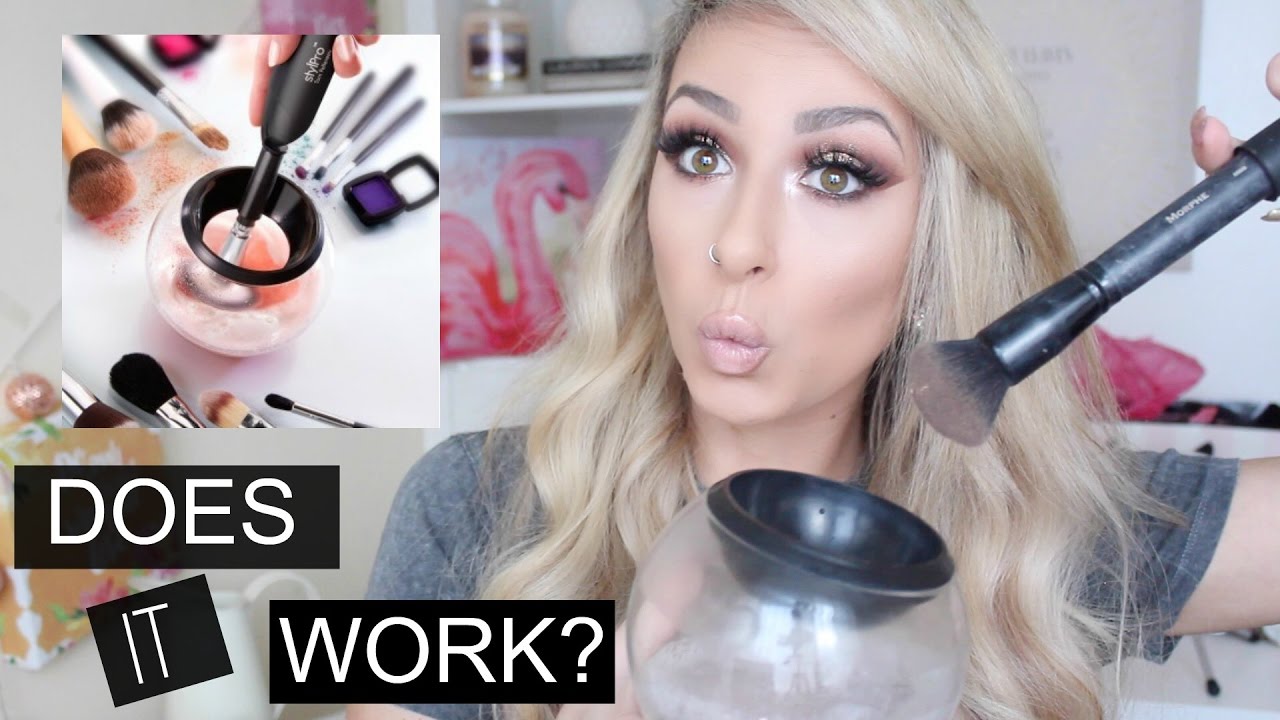 Does it work? STYLPRO makeup brush cleaner | DramaticMAC