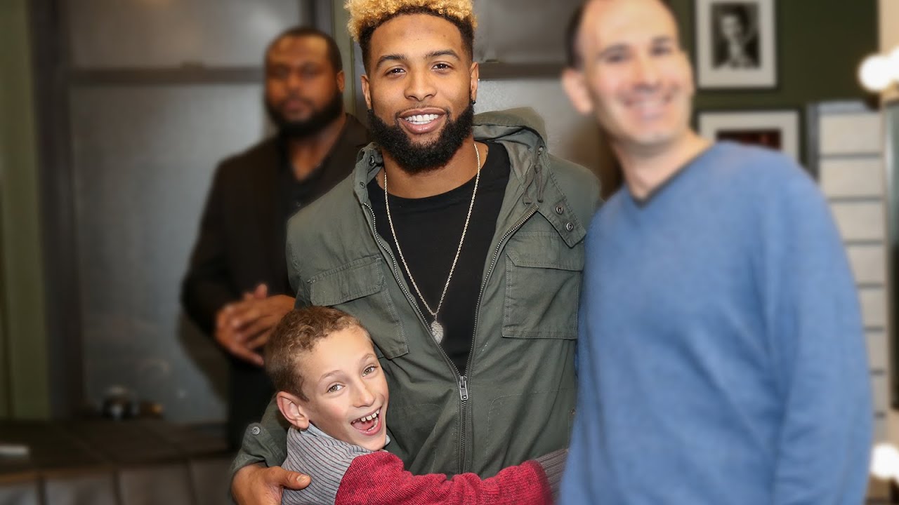 Boy Surprised By His Hero, New York Giants Star Odell Beckham Jr.