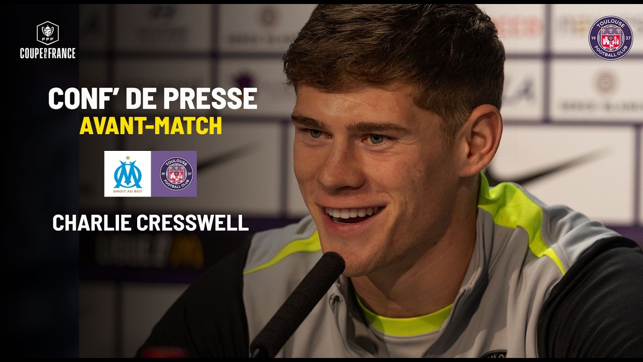 La conférence de presse de Charlie Cresswell avant OM-TéFéCé, quart de finale de Coupe de France