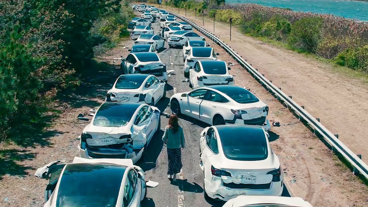 Toate mașinile Tesla sunt piratate și trimise să se prăbușească într-un singur loc provocand haos