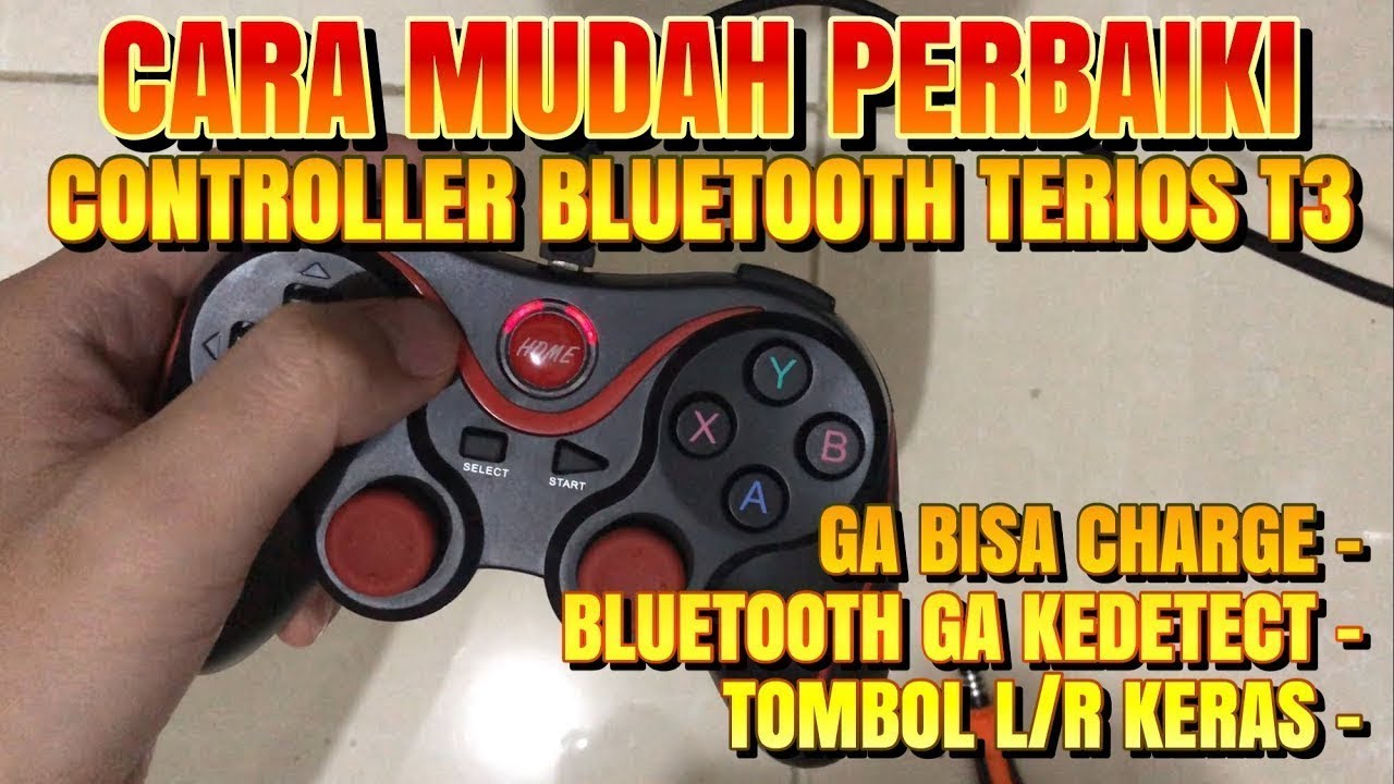 EASY HOW TO FIX CONTROLLER TERIOS X3/T3 CAN'T CHARGE BATTERY, BLUETOOTH NOT DETECTED, BUTTON L HARD