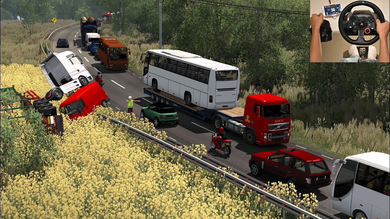 MSRTC Truck Transport | Shivneri Bus Delivered | Euro truck simulator 2