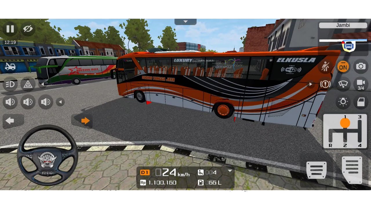 New Bussid Update Narik Pakai Kendaraan Mod Map Jambi - Palembang Bus Simulator Indonesia Part 1