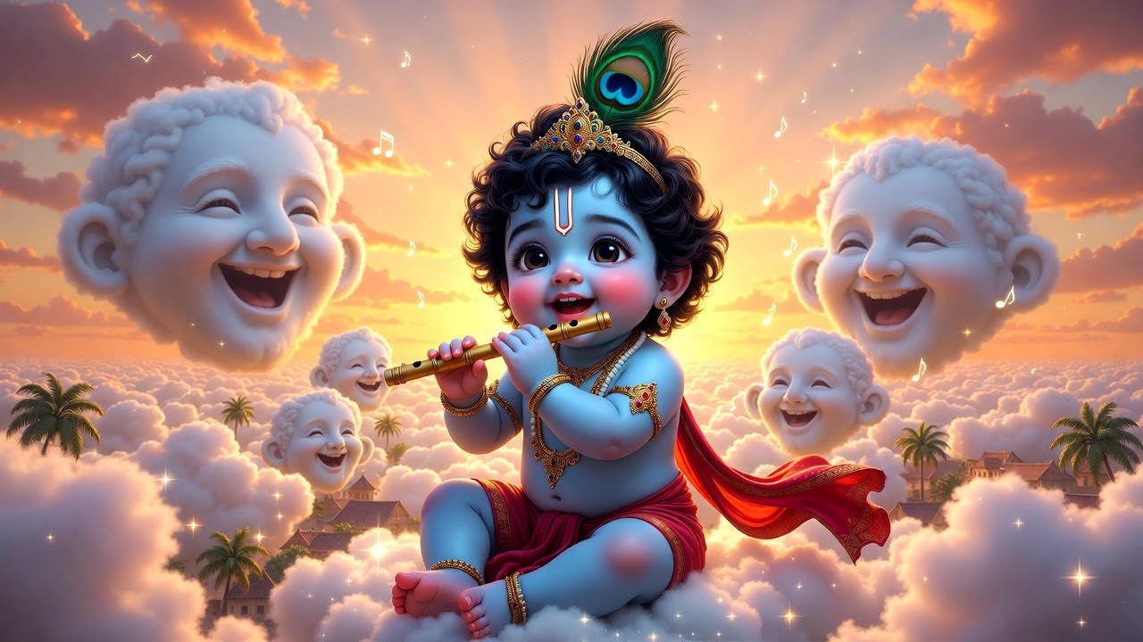 Achyutam Keshavam Krishna Damodaram अच्युतम केशवम | Popular Little Krishna Bhajan
