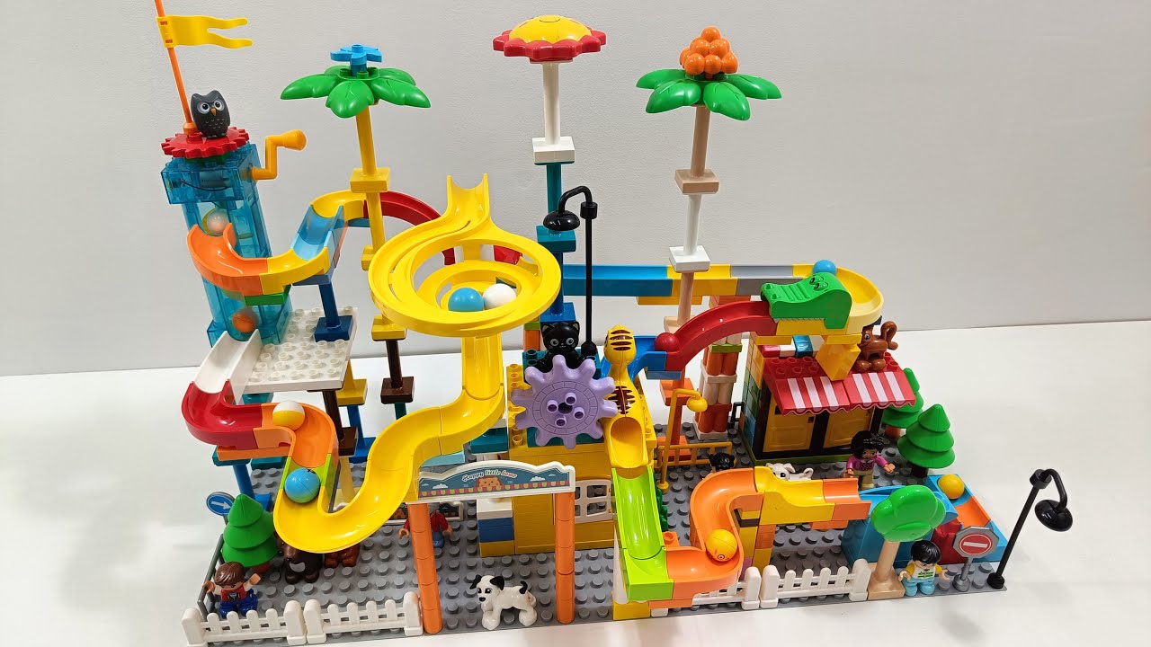 😱 LEGO DUPLO Marble Run CITY Goes Out of Control! Mega Spiral Tower & Crazy ASMR Flow 🌪️🌈