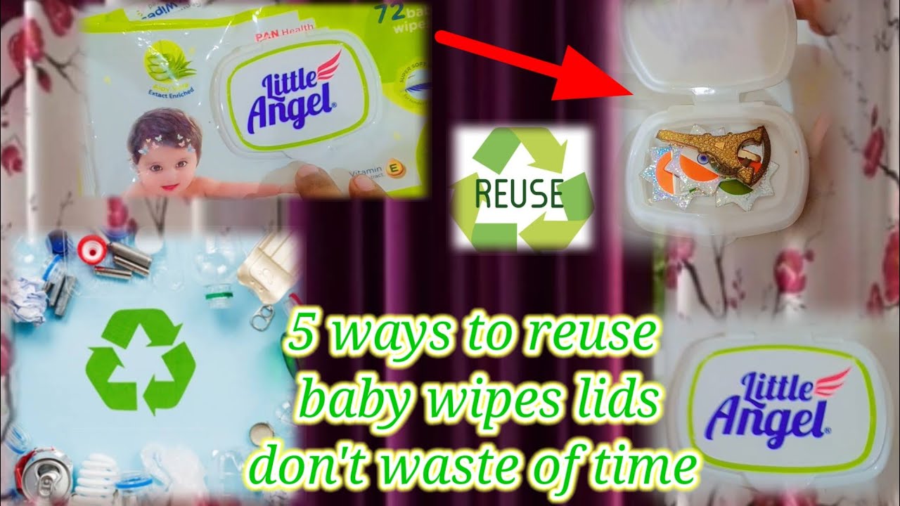 DIY - Hack 5 ways to recycle baby wipes lids ll - l wish knew sooner ll waste out of best ll