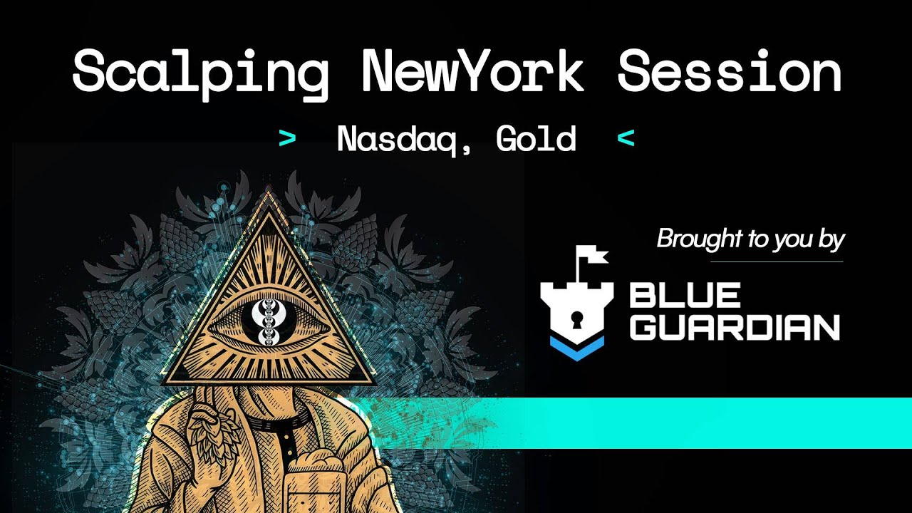 🔴 NQ | Gold | New York session Live Trading brought to you by Blue Guardian Futures
