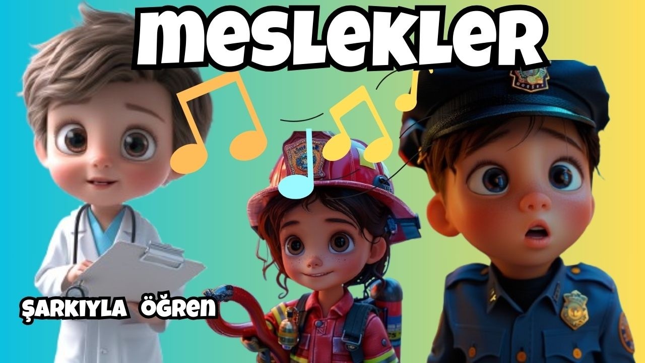 Meslekleri Öğreniyorum! 👮‍♂️👩‍⚕️ | Eğitici Çocuk Şarkıları (Okul Öncesi & 1. Sınıf)