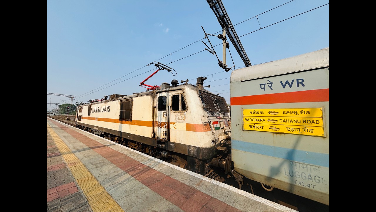 Western Railway | 22930 Vadodara - Dahanu Road SF Express Full Journey From Surat To Dahanu Road