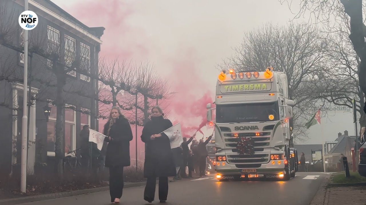 Meer dan 150 vrachtwagens rijden Appie's laatste tocht: 