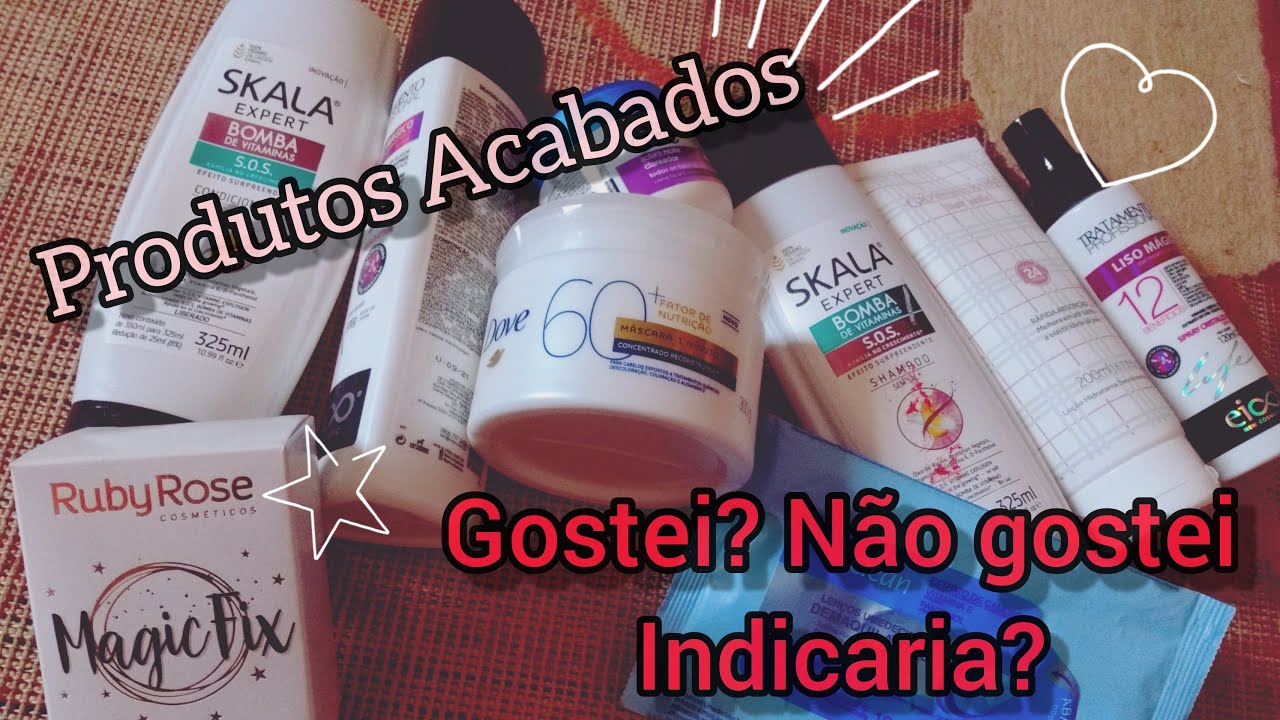 PRODUTOS ACABADOS- Usei até o fim | Ana Camargo