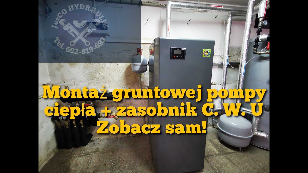 Montaż hydrauliczny gruntowej pompy ciepła zasobnik Ciepłej Wody Użytkowej, wpięcie kotła w obieg CO