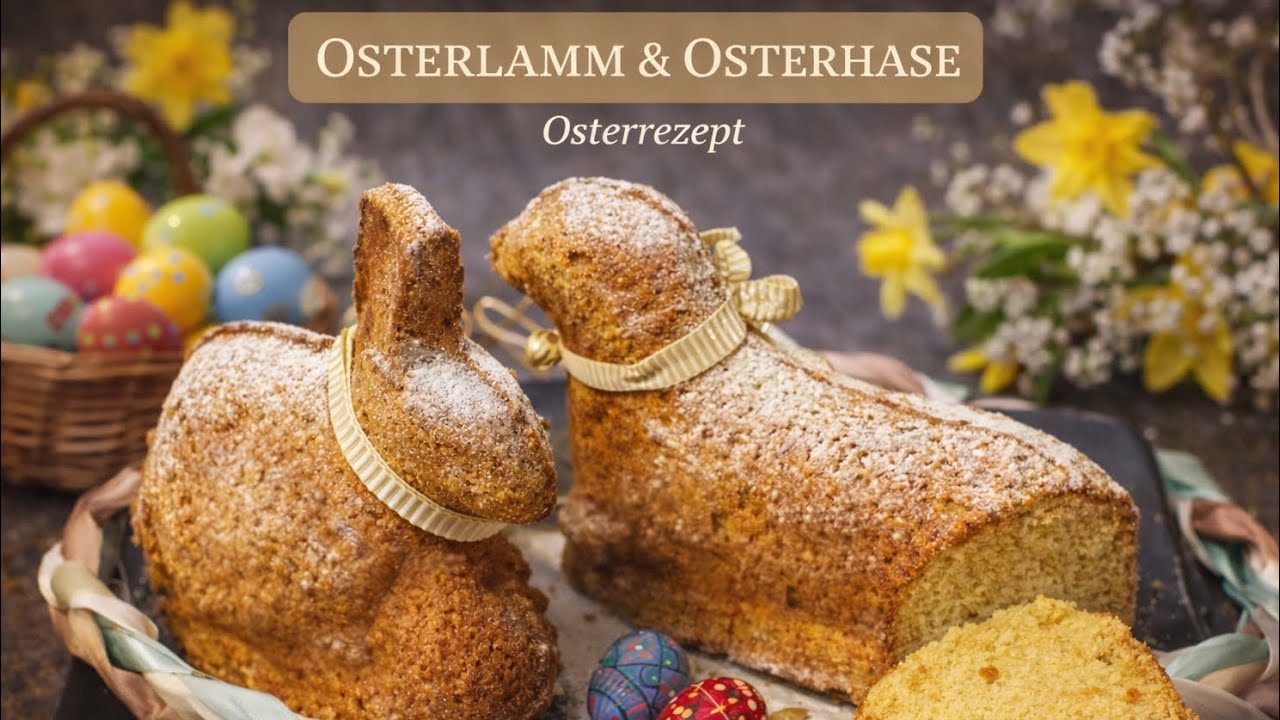 Osterlamm Backen | Osterhase Rezept aus Sandkuchenteig 