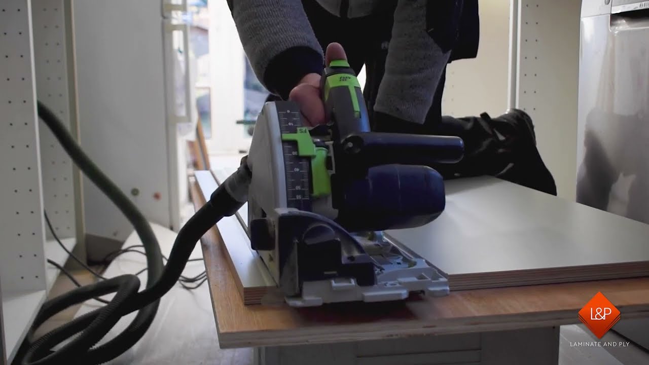 How to cut Laminate and Ply furniture board to make cupboard doors