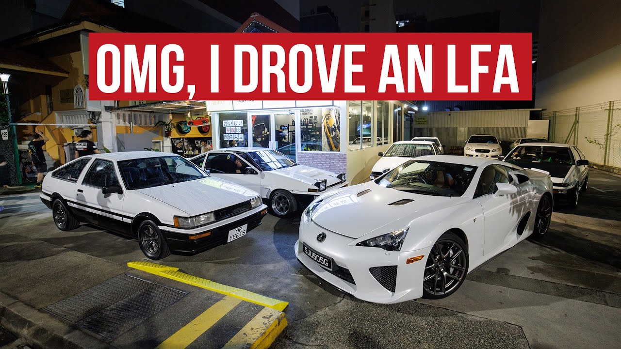 Midnight Tofu Runs With A Lexus LFA In Singapore