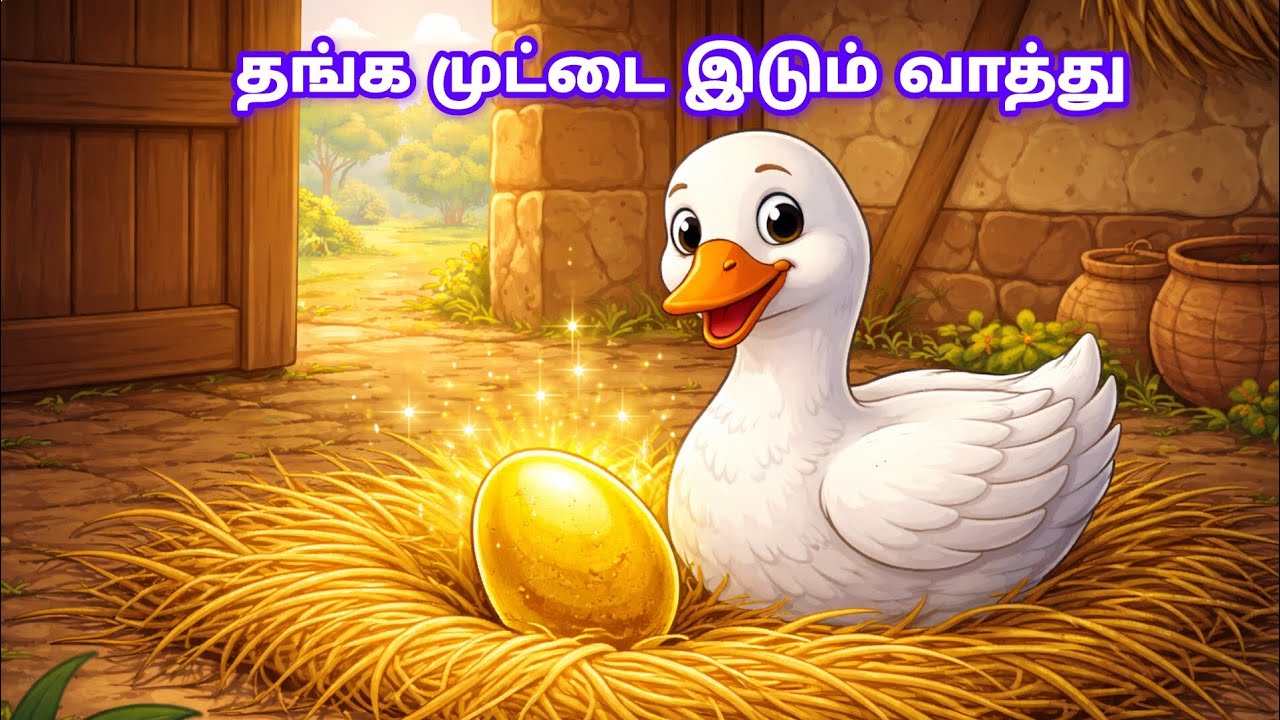  🦆 தங்க முட்டை இடும் வாத்து | குழந்தைகளுக்கான நீதிக் கதைகள் | kids moral story 