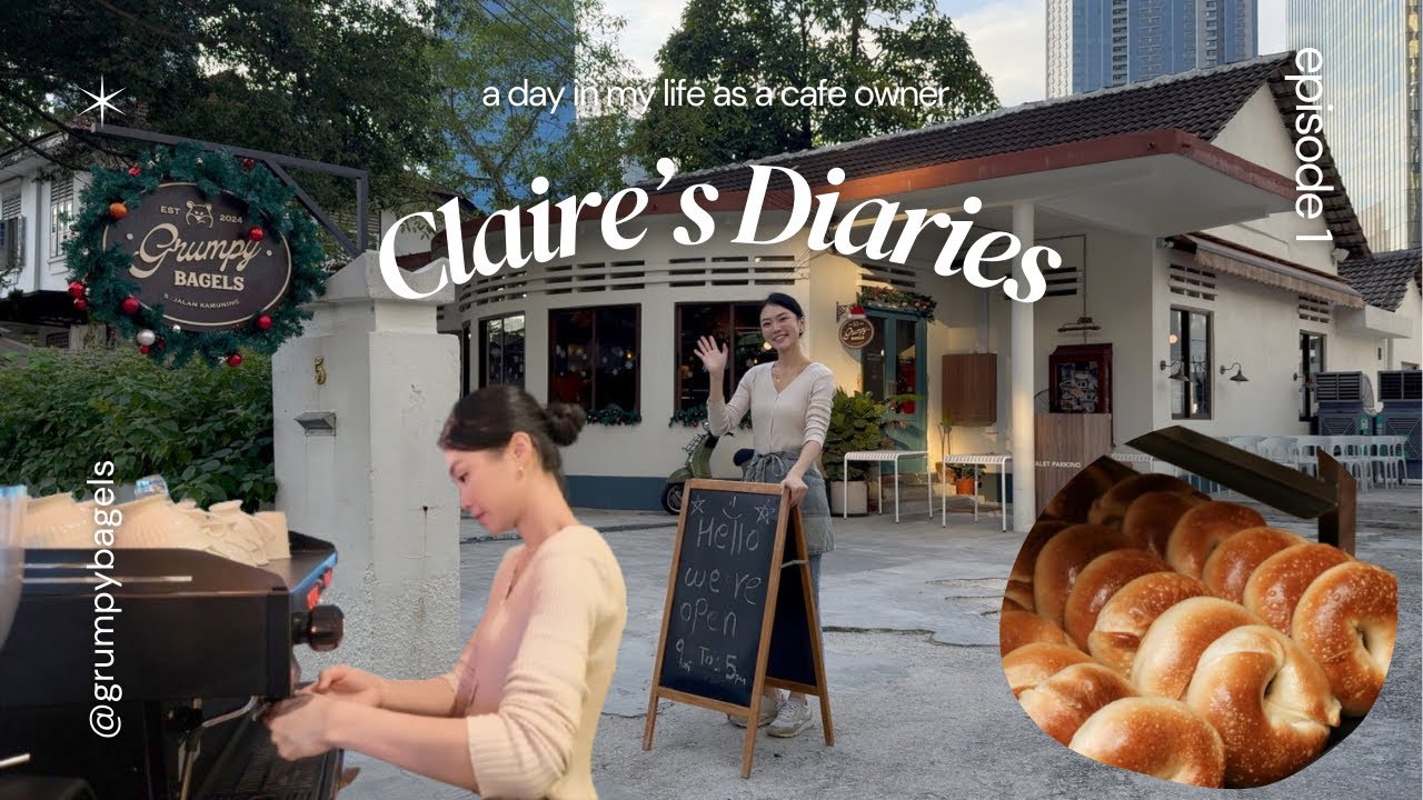 Claire’s Diaries 1: A Day in My Life as a Café Owner🐻🥯❤️
