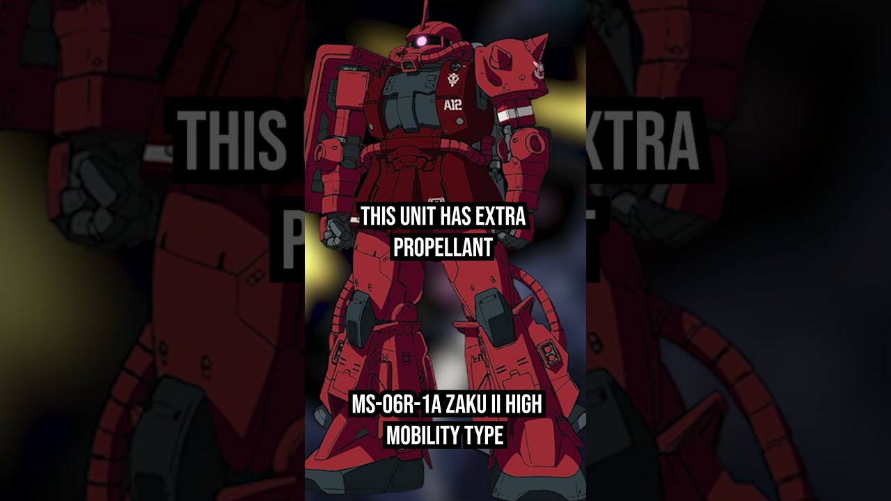 MS 06R 1A Zaku II High Mobility Type #mecha #anime #gundam #gundamexplained #mobilesuitexplained