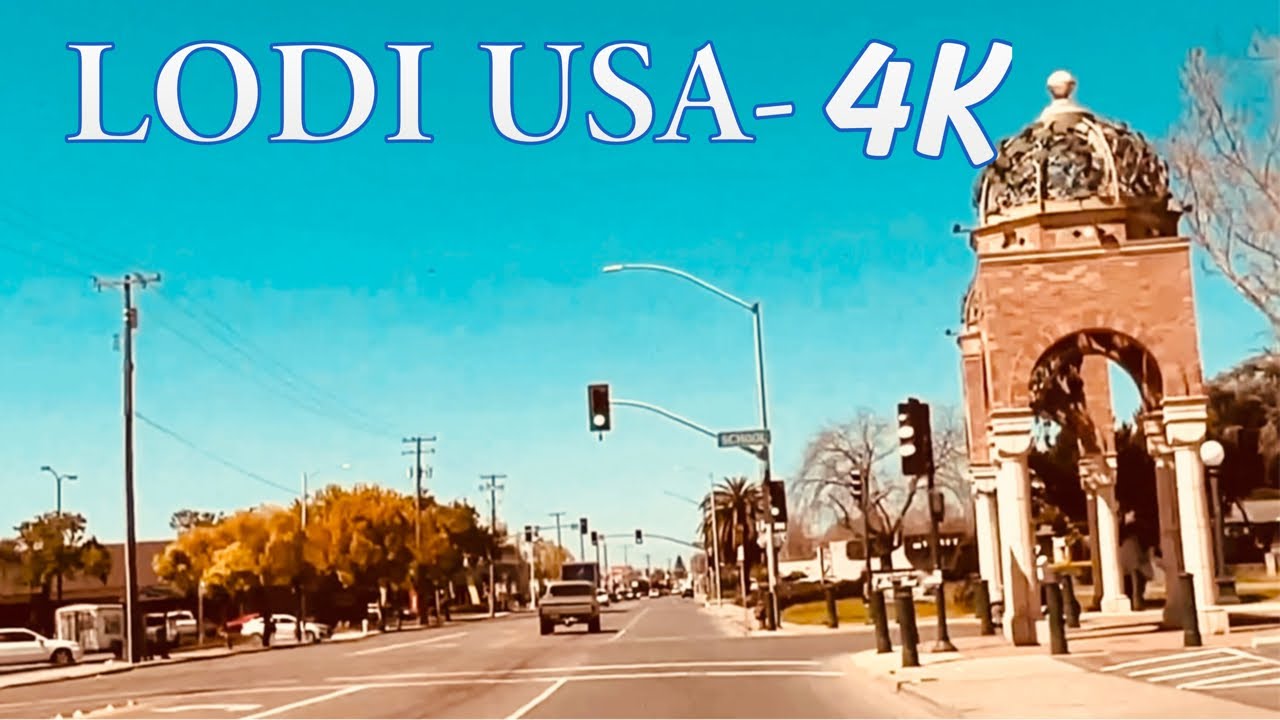 Downtown Lodi, California - Driving Tour