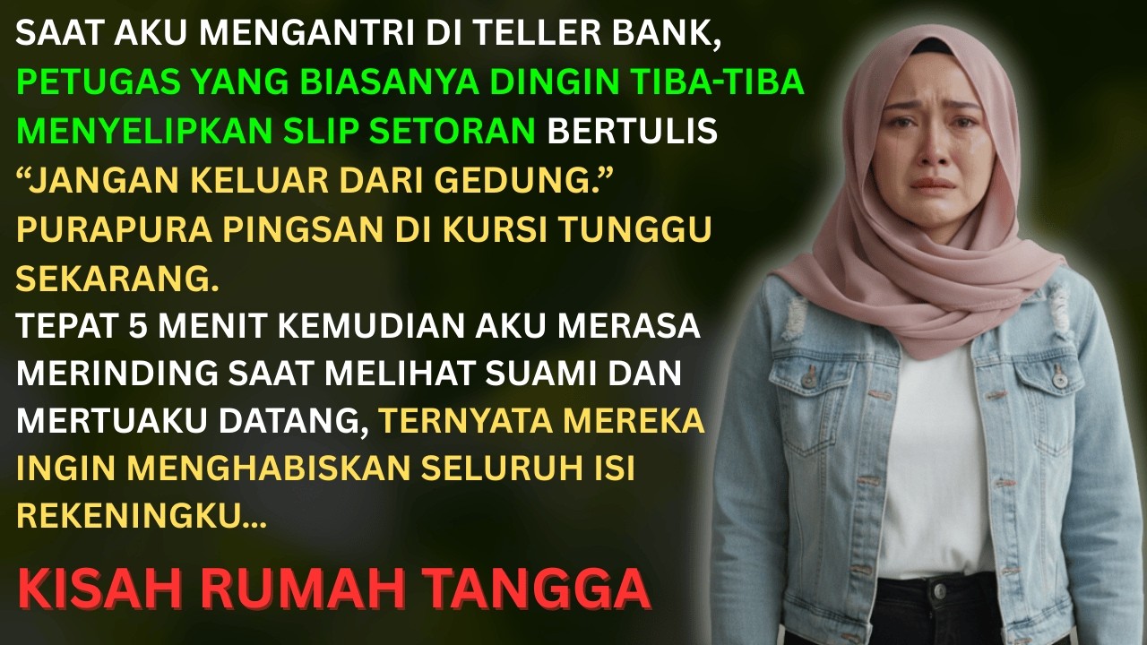 TELLER BANK MINTA AKU PURA-PURA PINGSAN, TERNYATA UNTUK MENGGAGALKAN RENCANA SUAMI & MERTUA YANG…